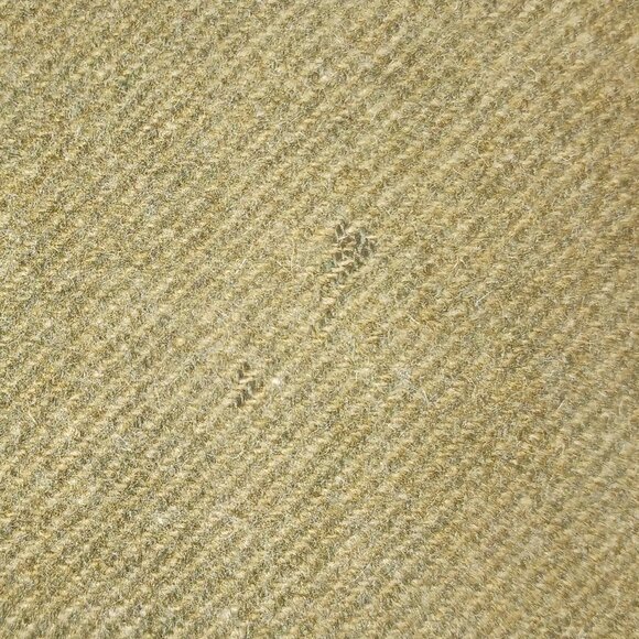 Orvis Wool & Leather Hunting Shooting Field Jacket L Herringbone Lined Full Zip - Picture 15 of 15